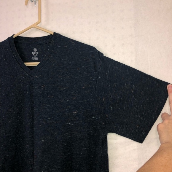 Rustic Blue size large v neck short sleeve tee shirt - Picture 5 of 7